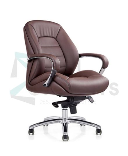 Boss MB Medium Back Chair | Executive Office Seating, Managerial Comfort | Medium Back, Deep Cushioning, Premium Upholstery, Swivel and Tilt.