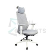 Furniconcepts Velfire High Back Chair | Premium Executive Office Seating, Manager Chair | High Back Mesh, Adjustable Headrest, Advanced Lumbar Support, Synchro Mechanism.