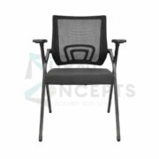 Furniconcepts Aatso Fixed Base Visitor Chair | Training Room Seating, Conference Furniture | Molded Seat, Non-Padded, Durable Construction, Stackable