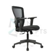 Furniconcepts Jazz MB Medium Back Chair | Designer Office Seating, Conference Room | Sleek Profile, Contoured Support, Durable Base