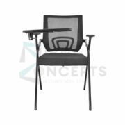 Furniconcepts Aatso Fixed Base Visitor Chair | Training Room Seating, Conference Furniture | Padded Seat, Durable Construction, Modern Stackable Design