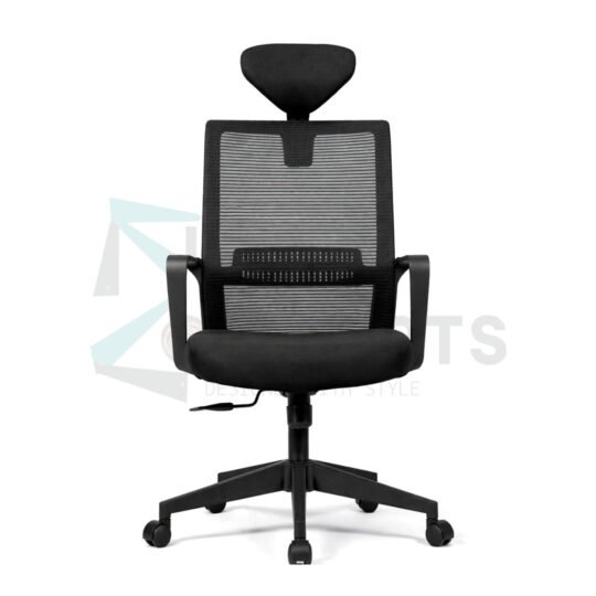 Furniconcepts Edge HB High Back Chair | Executive Office Furniture, Conference Seating | Premium Upholstery, High Back Support, Adjustable Height