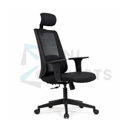 Furniconcepts Hilite HB High Back Chair | Premium Office Seating, Executive Range | Breathable Mesh Back, Lumbar Support, Adjustable Armrests | High Performance Chair, Ergonomic Design, Modern Office