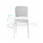 Furniconcepts CC05 white chair | Cafe Chair | Pantry chair | Visitor chair
