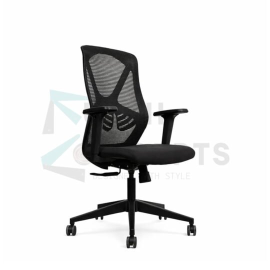 Furniconcepts Yaris MB Medium Back Chair | Office Seating, Task Chair | Medium Back Mesh, Lumbar Support, Adjustable Height, Swivel Base