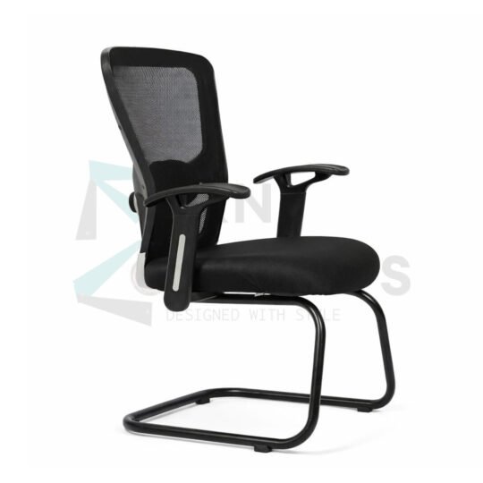 Furniconcepts Jazz MB Visitor Chair | Office Seating, Visitor Furniture | Fixed Base, Plush Cushioning, Contemporary Design