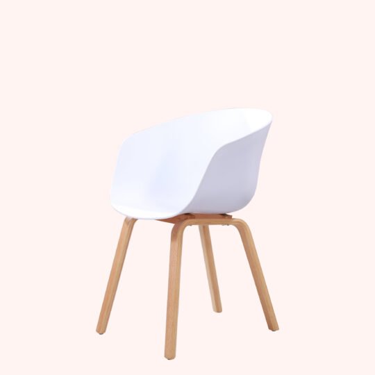 Furniconcepts CC07 White Horesa Series Chair | Modern Office Seating, Visitor Chair | Sleek White Frame, Minimalist Design, Comfortable Seat | Contemporary Guest Chair, Conference Seating, Designer Furniture