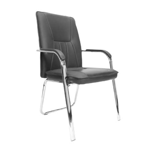 Furniconcepts EV 05 Visitor Chair | Office Seating, Guest Furniture | Sleek Design, Fixed Base, Comfortable Upholstery, Sturdy Frame | Reception Area Chair, Modern Guest Seating, Meeting Room Furniture