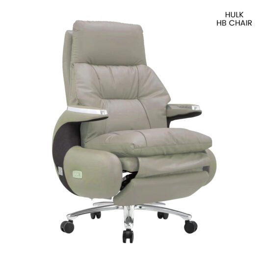 Furniconcepts Hulk HB High Back Chair | Executive Seating, Premium Office Chair | Heavy Duty, Grey Upholstery, High Weight Capacity, High Back Support | Robust Corporate Chair, Manager Seating, Durable Office Furniture